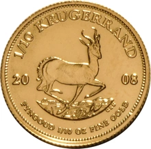2008 Krugerrand d'Oro 1/10oz