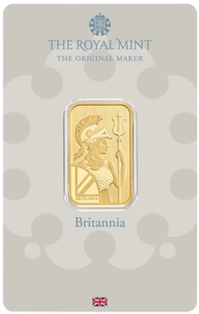 Lingotto d'oro da 10 g Britannia coniato