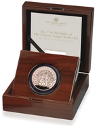 2023 75° Compleanno di Re Carlo III - Corona d'oro Proof £5 confezionata