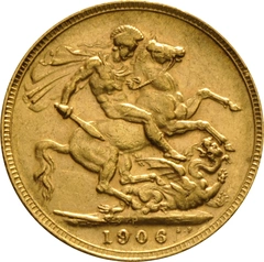 1906 Sterlina - Edoardo VII - P