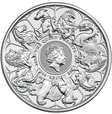 2021 Queen's Beast Completer d'Argento 2oz