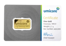 Umicore Lingottino d'Oro 2.5g