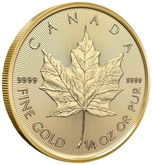 2026 Moneta d'Oro Maple Canadese 1/4 oz