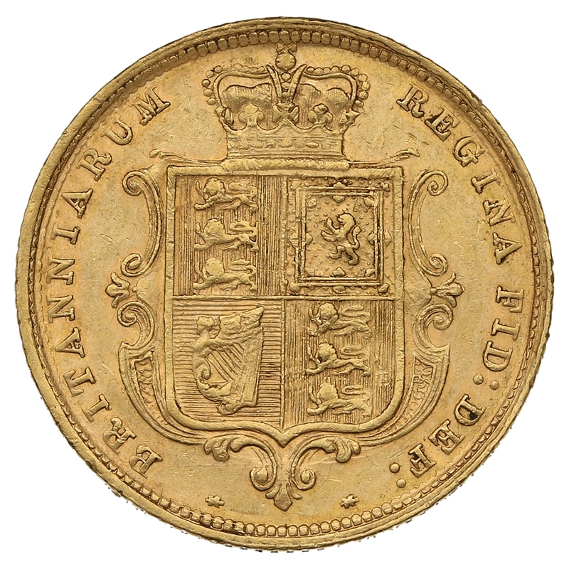 1883 Mezza Sterlina - Vittoria Giovane - Stemma Coronato - Londra