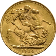 1914 Sterlina d'Oro - Re Giorgio V - P