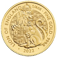 2022 Leone d'Inghilterra d'Oro 1/4 oz - Tudor Beasts