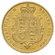 1842 Mezza Sterlina - Vittoria Giovane - Stemma Coronato - Londra