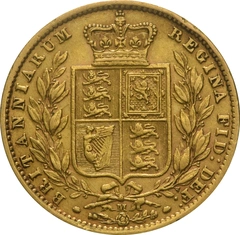1872 Sterlina - Vittoria Giovane - Stemma Coronato - M