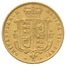 1876 Mezza Sterlina - Vittoria Giovane - Stemma Coronato - Londra