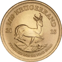 2018 Krugerrand d'Oro 1/10oz