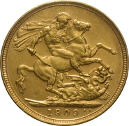 1909 Sterlina - Edoardo VII - S