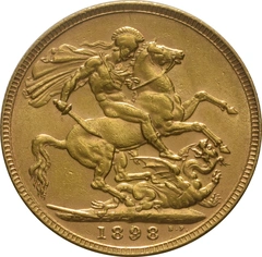 1898 Sterlina d'Oro - Vittoria Testa Velata - Londra