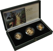 2007 Proof Sterline d'Oro - Cofanetto da 3 Monete