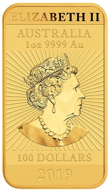 Dragone d'Oro 2019 - Moneta Rettangolare Australiana