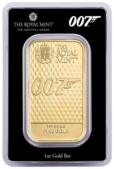 Lingotto d'oro 1oz - James Bond 007 'I Diamanti sono per sempre'