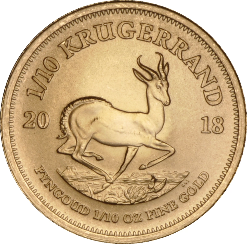 2018 Krugerrand d'Oro 1/10oz