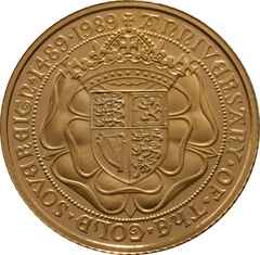 1989 Mezza Sterlina - Elisabetta II - Terzo ritratto - Corona Anziana - Proof senza Confezione
