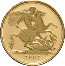 2007 Proof Sterline d'Oro - Cofanetto da 3 Monete