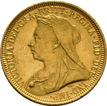 1894 Sterlina d'Oro - Vittoria Testa Velata - S