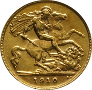 1910 Mezza Sterlina - Edoardo VII - Londra