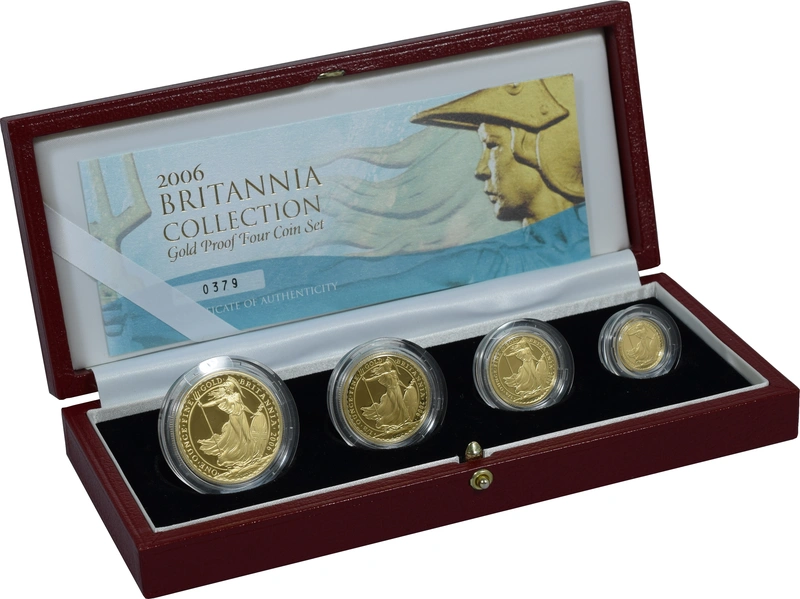 2006 Proof Gold Britannia 4 Coin Set Boxed