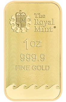 Lingotto d'oro coniato Britannia da 1 oz