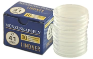 Scatola Lindner 41mm x 10 Capsule - Monete d'argento 1oz