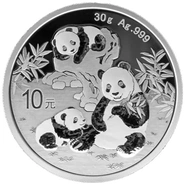 Panda Cinese 30g d'Argento 2025