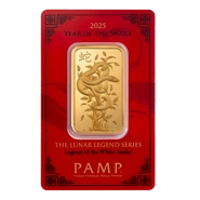 2025 Lingotto d'Oro PAMP 1oz Anno del Serpente