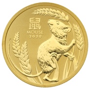 Anno del Topo d'Oro 2020 1/2oz - Perth Mint