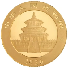 2026 Panda Cinese d'Oro 3g