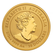 Anno della Tigre 2022 in oro 1/2oz - Perth Mint