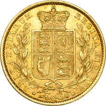 1848 Sterlina - Vittoria Giovane - Stemma Coronato - Londra
