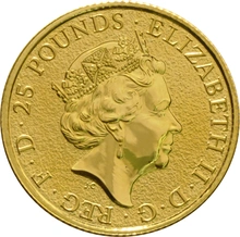 Il Leone di Inghilterra d'Oro 1/4oz - Queens Beast