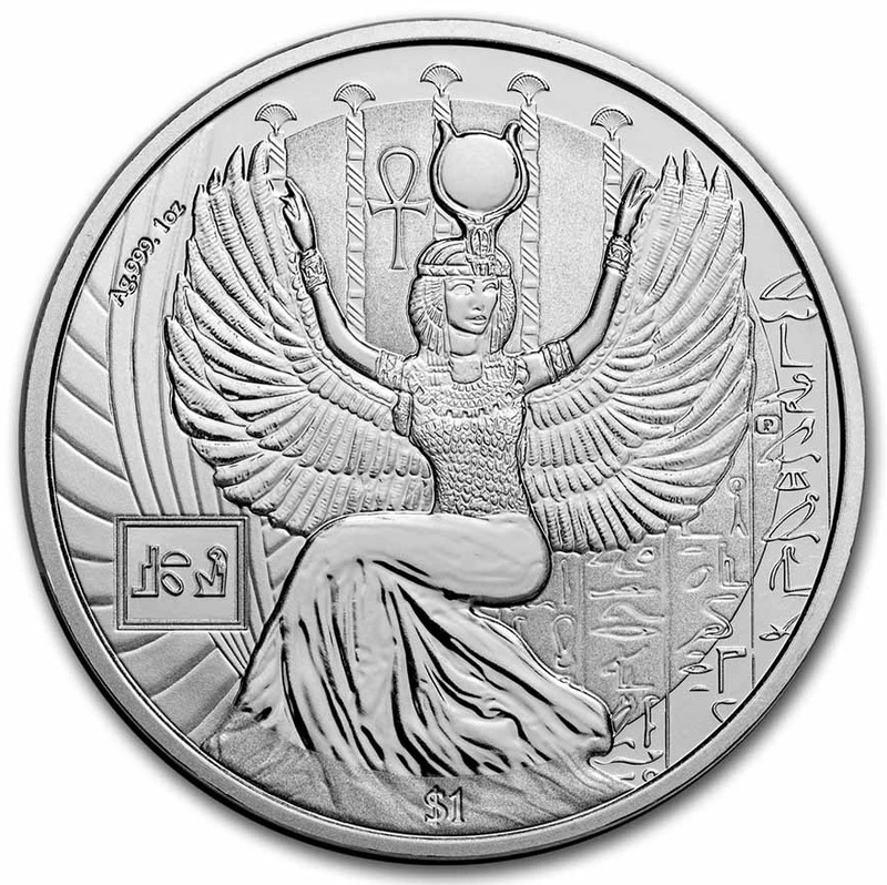 2023 Moneta d'Argento 1oz Iside - Divinità Egizie