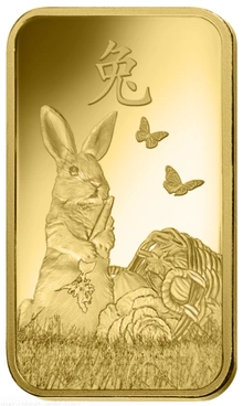 Lingottino d'Oro PAMP 1oz Anno del Coniglio