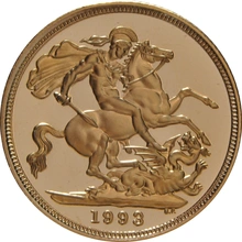 1993 Proof Sterline d'Oro - Cofanetto da 3 Monete