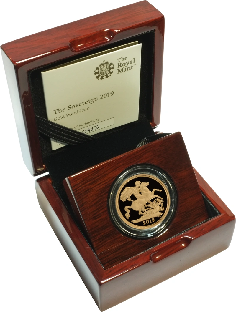 2019 Proof Sterlina d'Oro - Cofanetto
