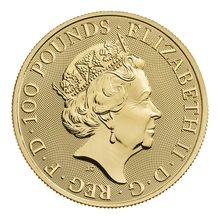 2022 Leone d'Inghilterra d'Oro 1oz - Tudor Beasts