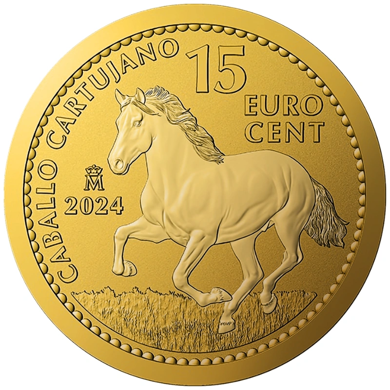 2024 Moneta d'Oro Spagnola 1/10oz con Cavallo Certosino