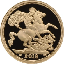 2018 Proof Sterlina d'Oro - Cofanetto