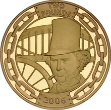 2006 - Proof 2 Pound d'Oro - Brunel, l'Uomo
