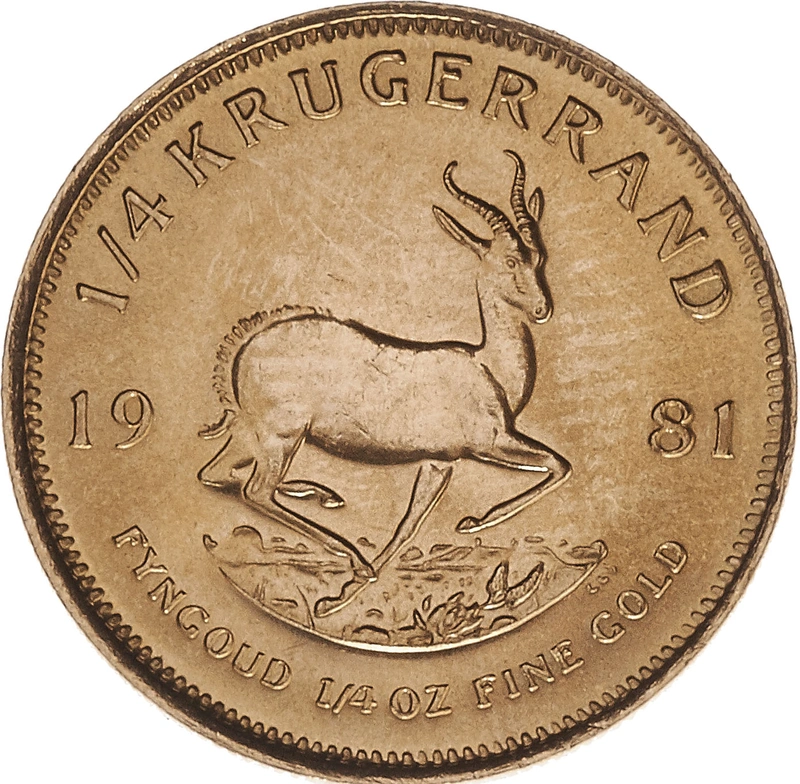 1981 Krugerrand d'Oro 1/4oz