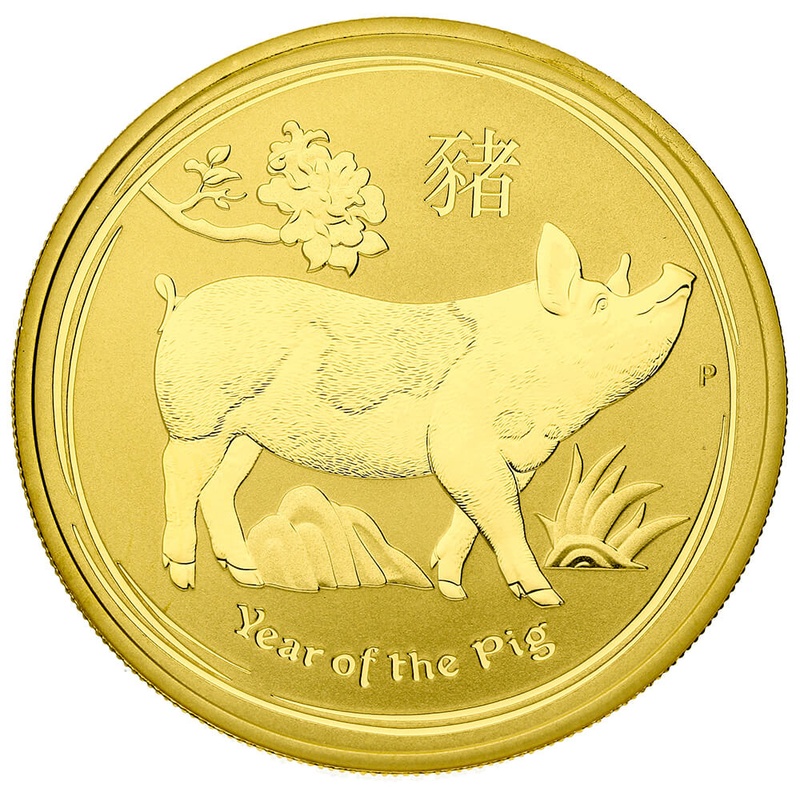 Anno del Maiale d'Oro 2019 - Perth Mint