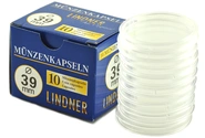 Scatola Lindner 39mm x 10 Capsule - Monete d'argento 1oz