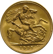 1931 Sterlina d'Oro Giorgio V - P