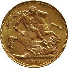 1916 Sterlina d'Oro Giorgio V - P