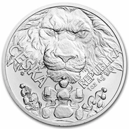 2023 Moneta d'Argento 1oz con Leone - Repubblica Ceca