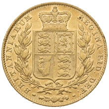 1845 Sterlina - Vittoria Giovane - Stemma Coronato - Londra
