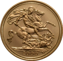 2000 Mezza Sterlina - Elisabetta II - Quarto Ritratto con Diadema